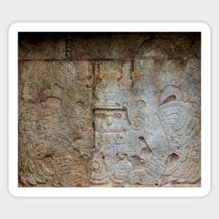 Mayan Stone Sculpture from Chichen Itza Sticker